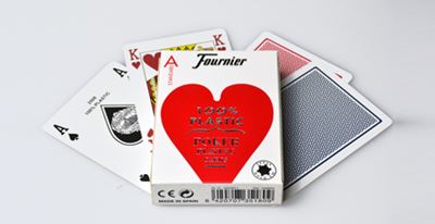 Fournier Poker 2500, plastic, red